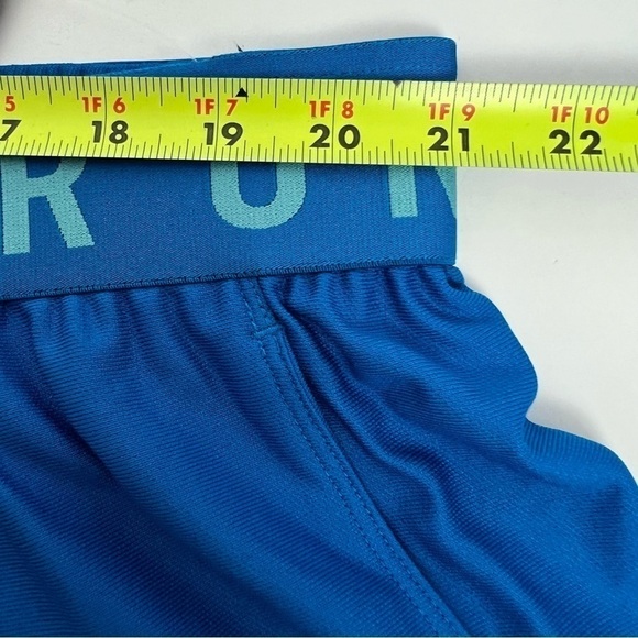 NWT Under ARMOUR Loose Heatgear Women’s Athletic Shorts Sz 3X Blue Elastic Waist - Picture 7 of 9